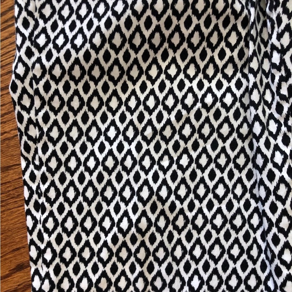 Willi Smith Black and White Straight Leg Ankle Pants - Picture 4 of 7
